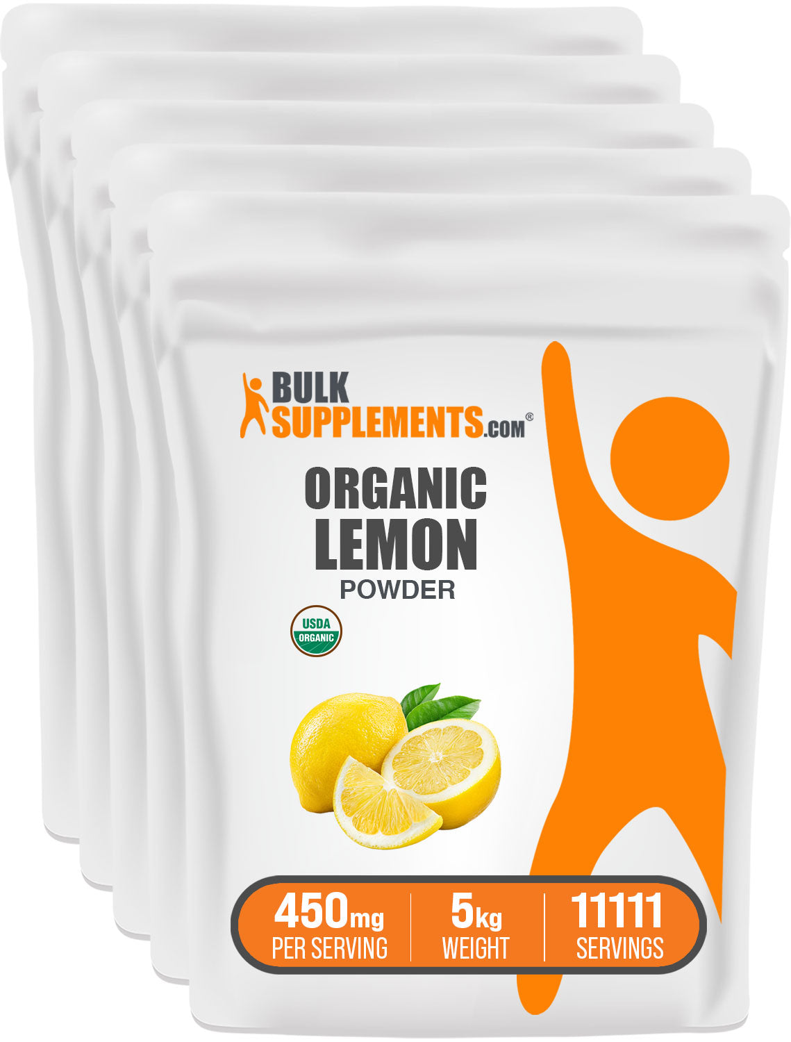 BulkSupplements.com Organic Lemon Powder 5kg bag image