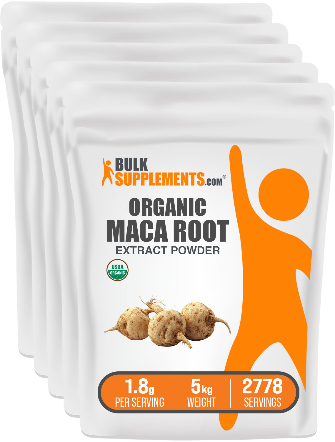 BulkSupplements.com Organic Maca Rot Extract Powder 5kg bag image