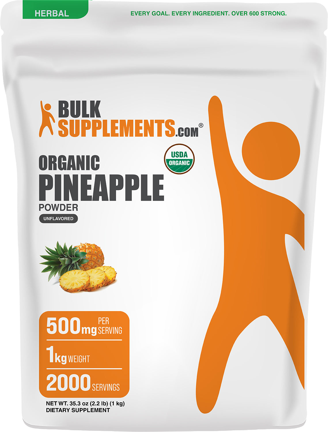 Organic Pineapple Powder 1kg Main Image