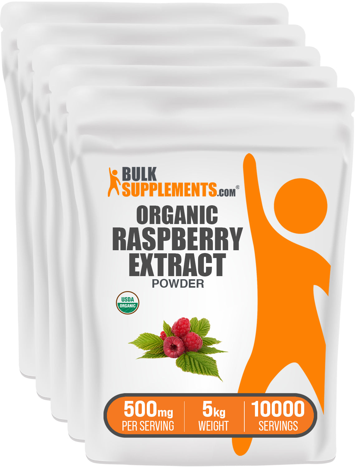 BulkSupplements.com Organic Raspberry Extract Powder 5kg bag image