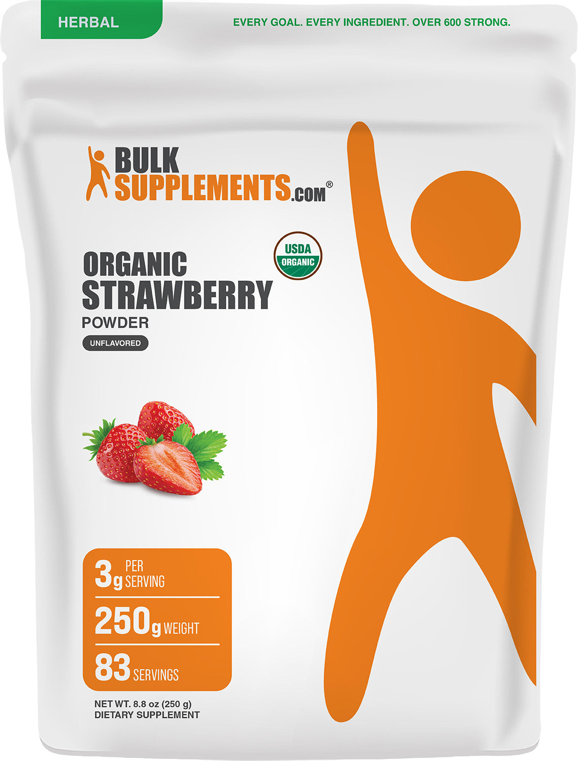 Organic Strawberry Powder 250g Main Image