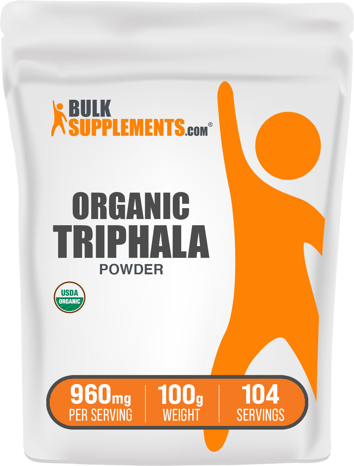 BulkSupplements.com Organic Triphala Powder 100g bag image