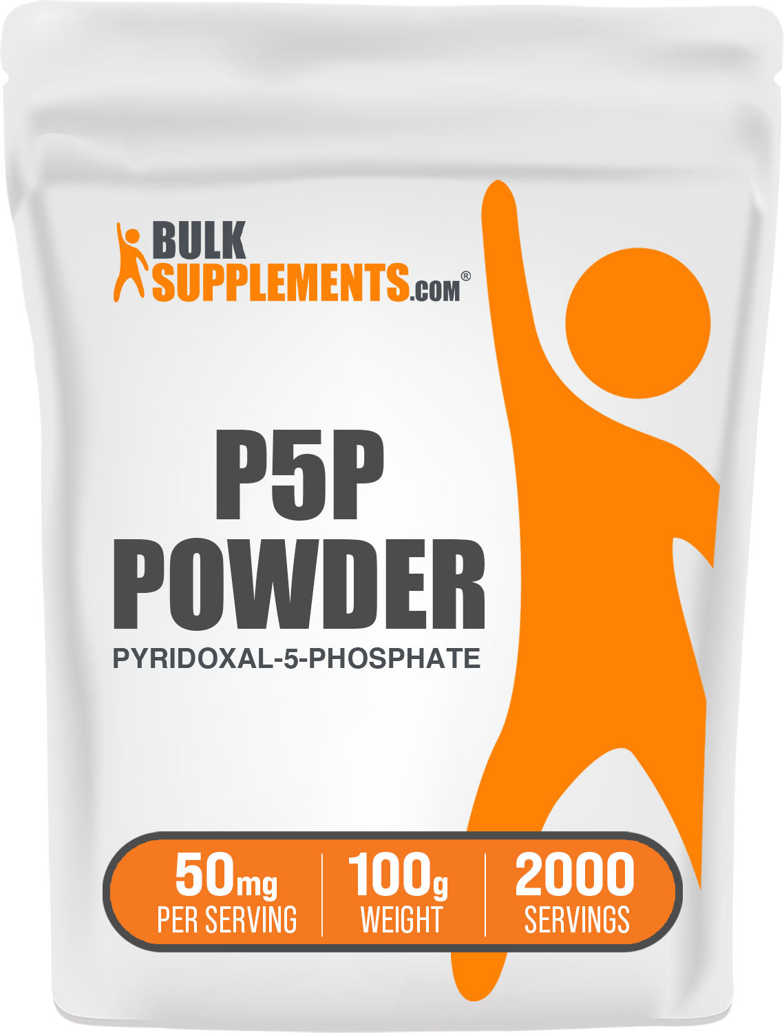 BulkSupplements P5P Powder Pyridoxal-5-Phosphate 100g bag