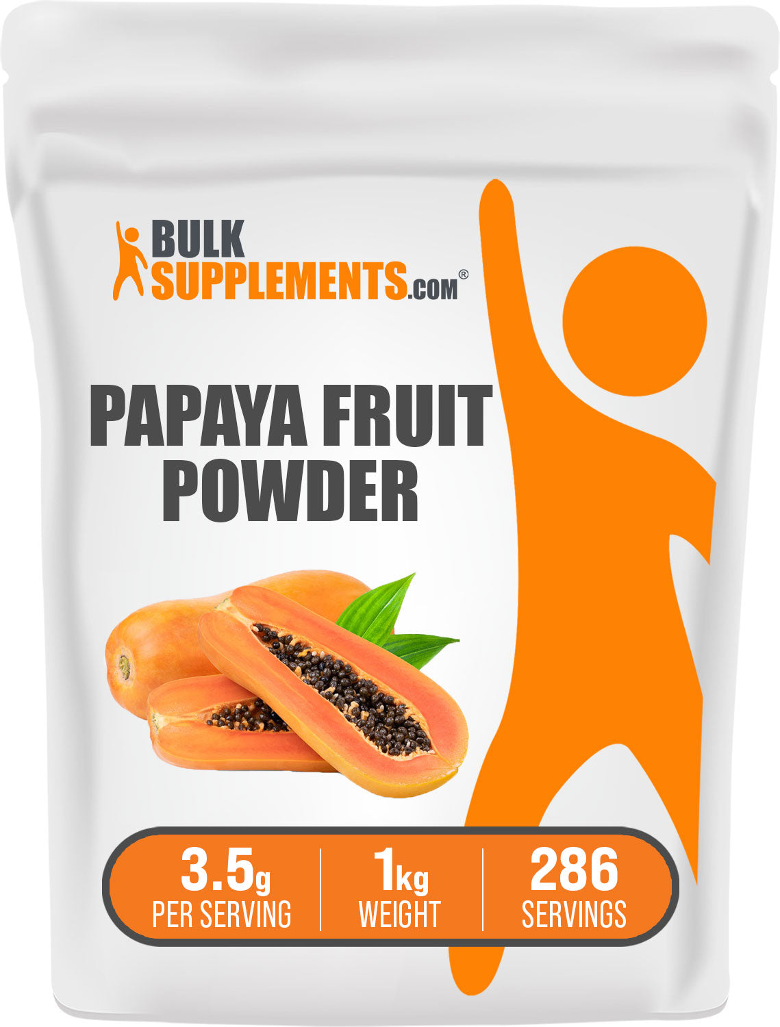 BulkSupplements Papaya Fruit Powder 1kg bag
