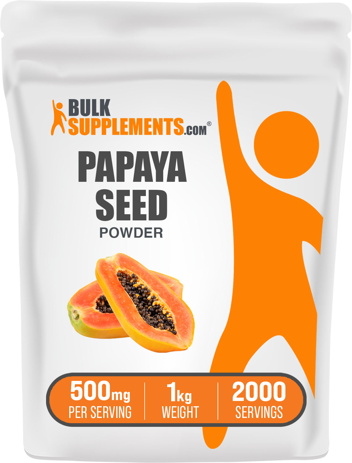 BulkSupplements.com Papaya Seed Powder 1kg bag image