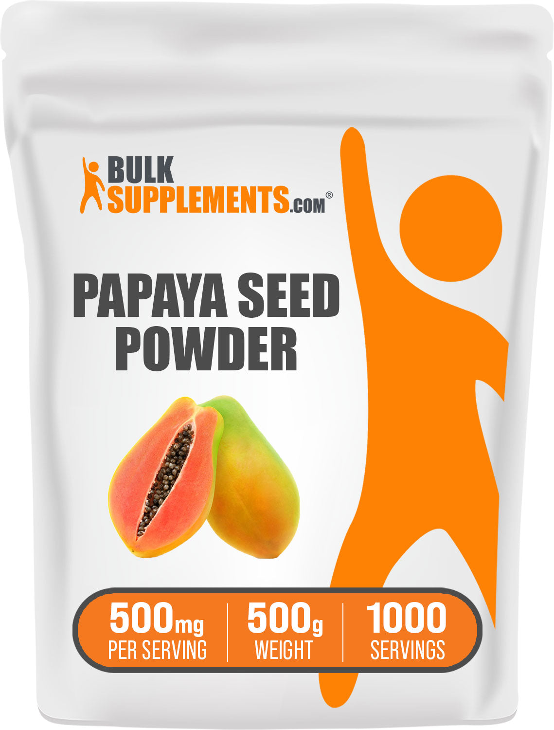 BulkSupplements Papaya Seed Powder 500g bag