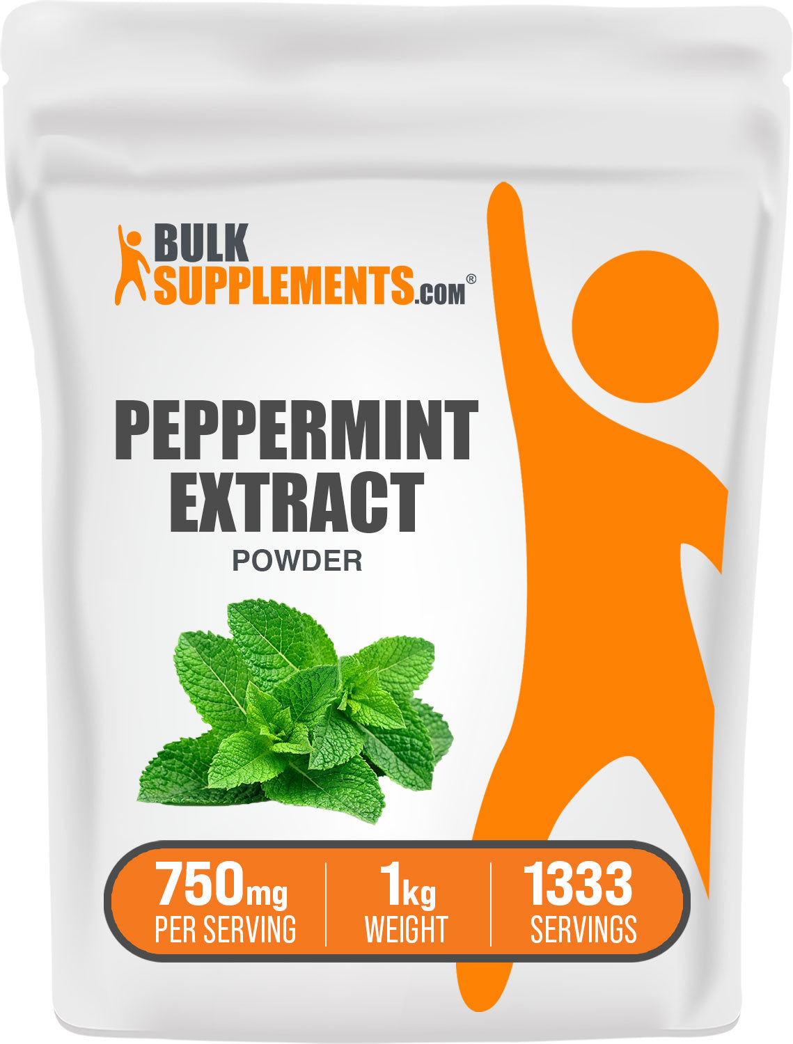 BulkSupplements Peppermint Extract Powder 1kg bag