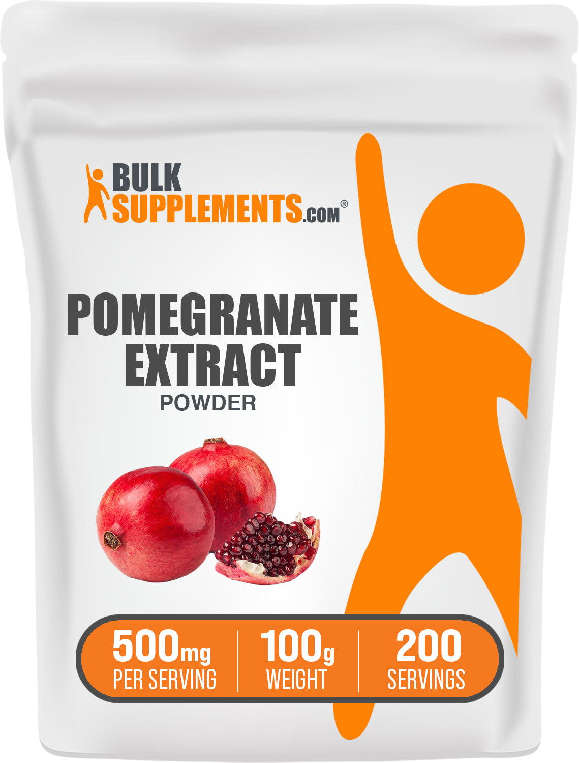 BulkSupplements Pomegranate Extract Powder 100g bag