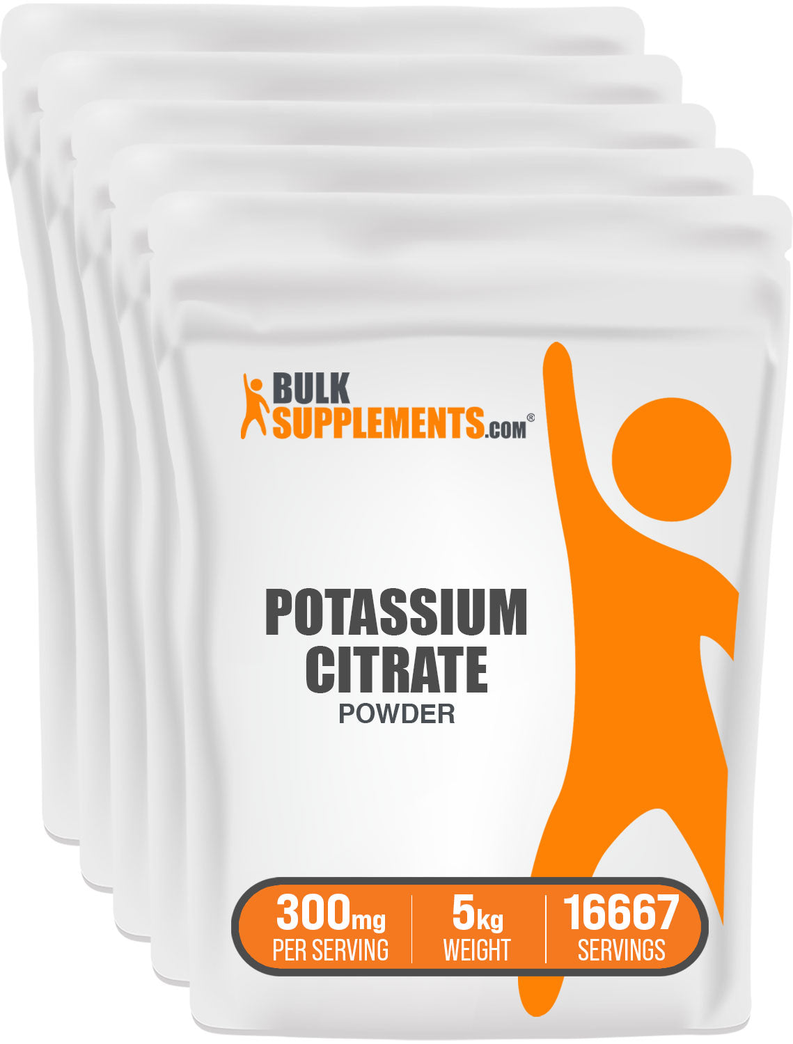 BulkSupplements.com Potassium Citrate Powder 5kg bag image