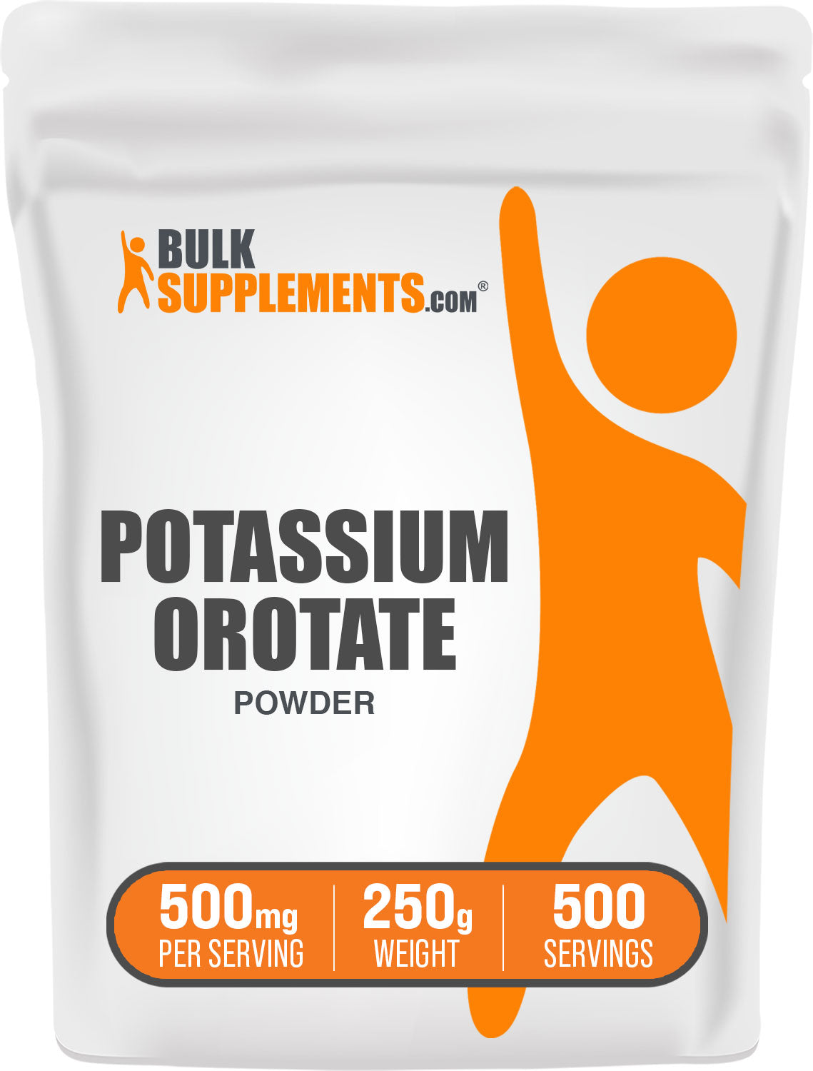 BulkSupplements Potassium Orotate Powder 250g bag