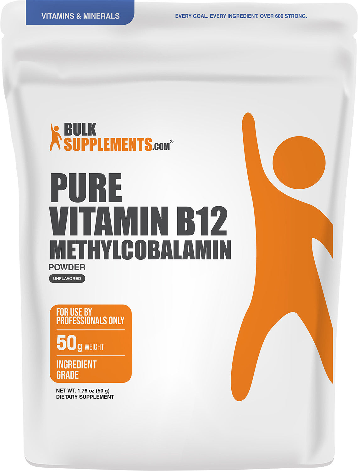 Pure Vitamin B12 Powder Methylcobalamin 50g Main Image