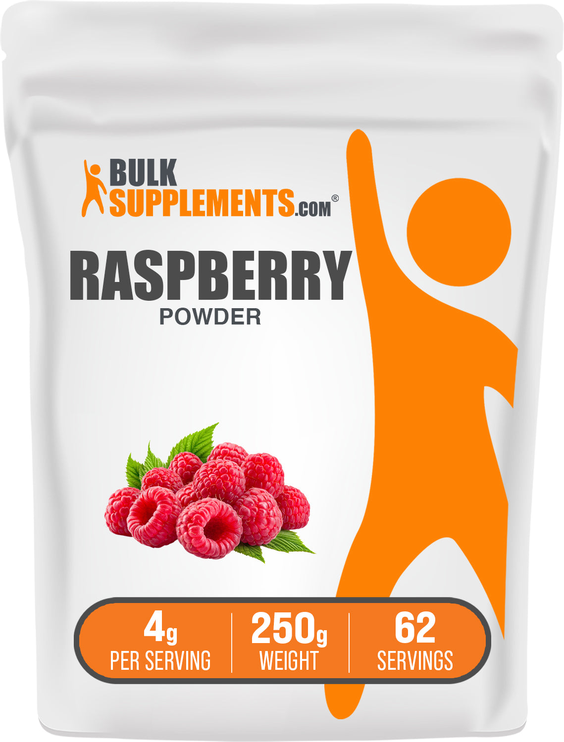 BulkSupplements.com Raspberry Powder 250g bag image