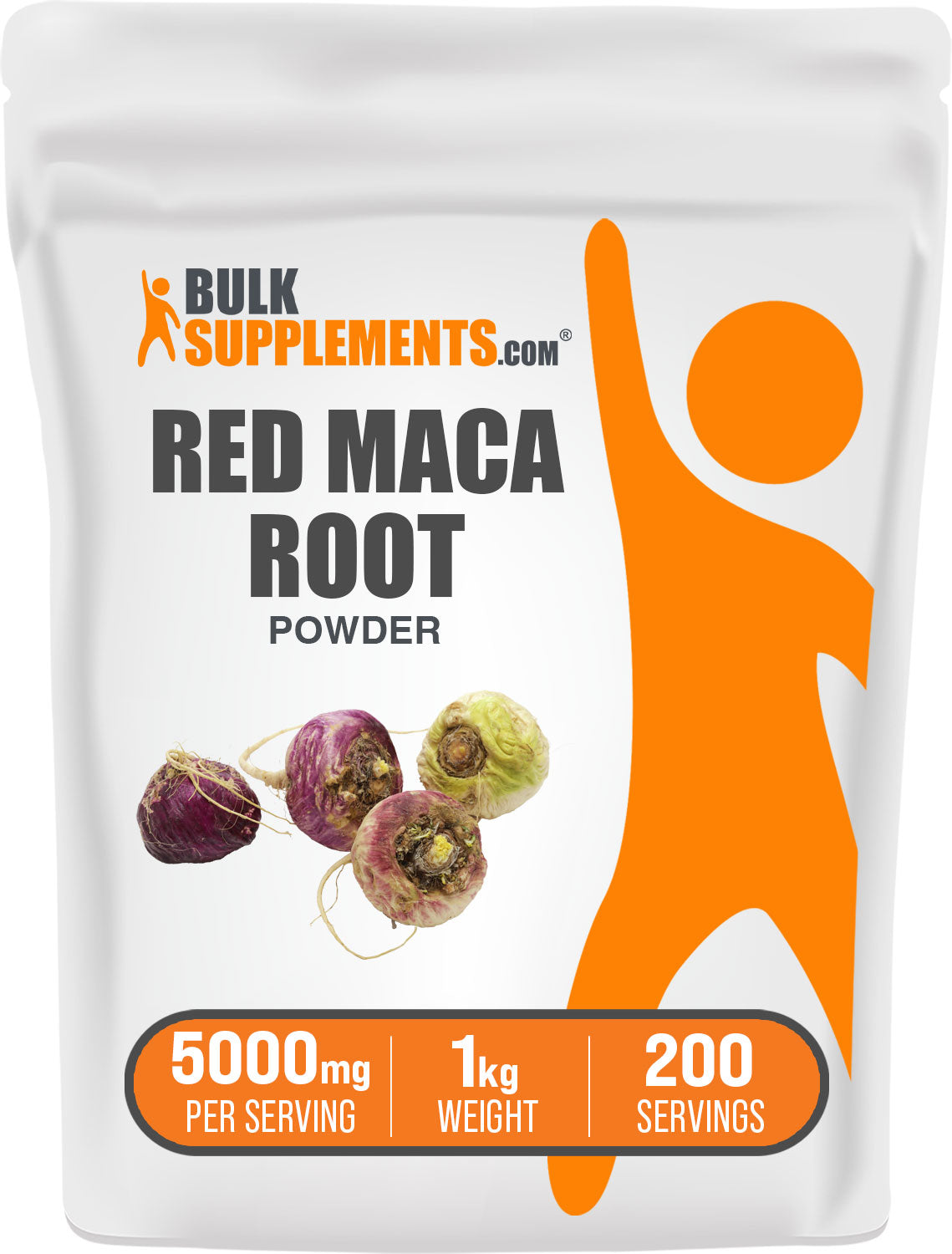 BulkSupplements.com Red Maca Powder 1kg Bag
