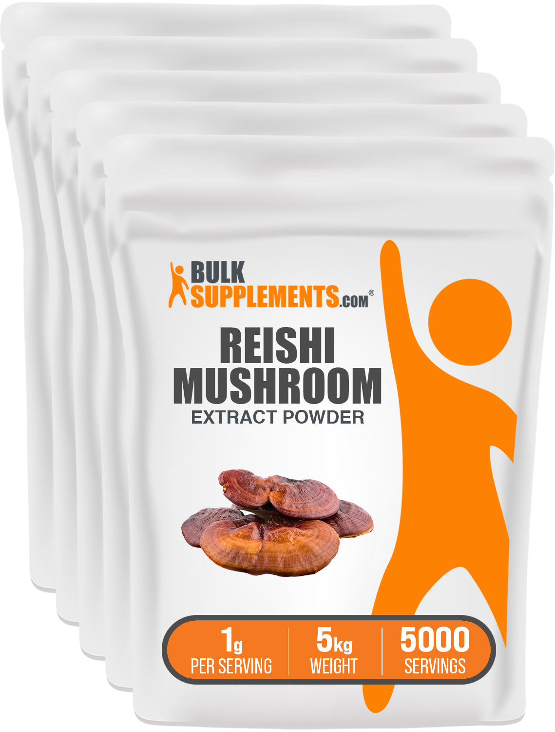 BulkSupplements.com Reishi Mushroom Extract Powder 5kg bag image