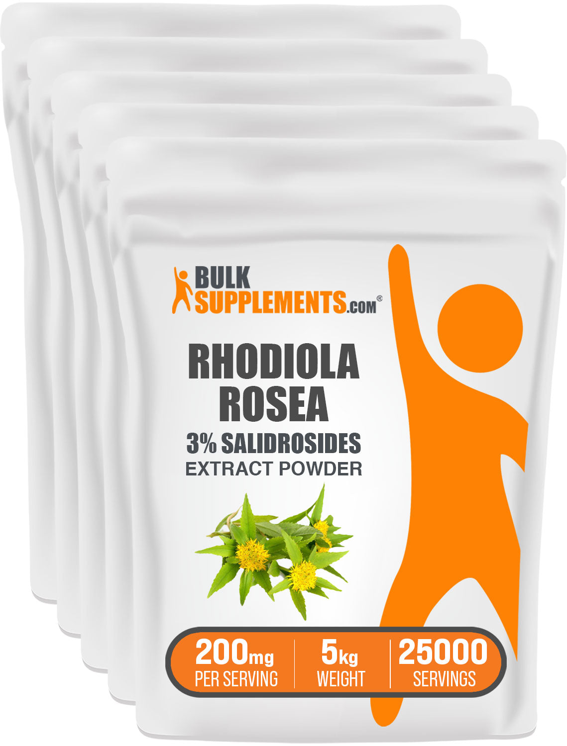 BulkSupplements.com Rhodiola Extract (3% Salidroside) Powder 5kg bag image
