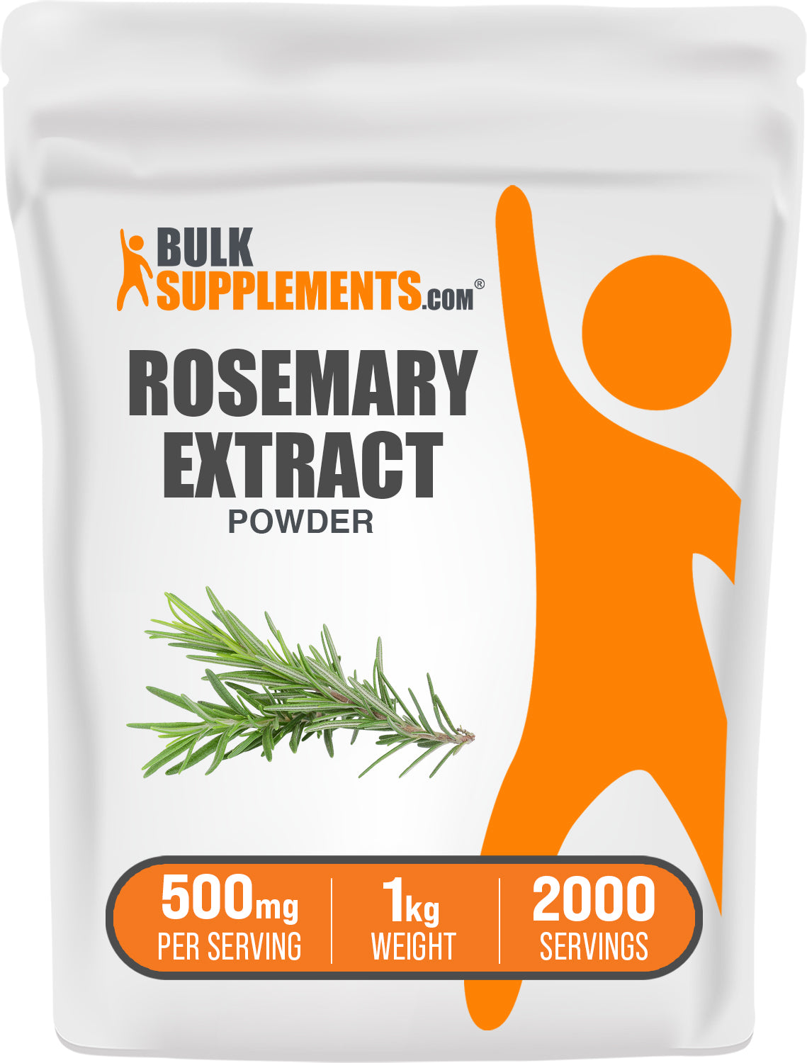BulkSupplements.com Rosemary Extract Powder 1kg bag image