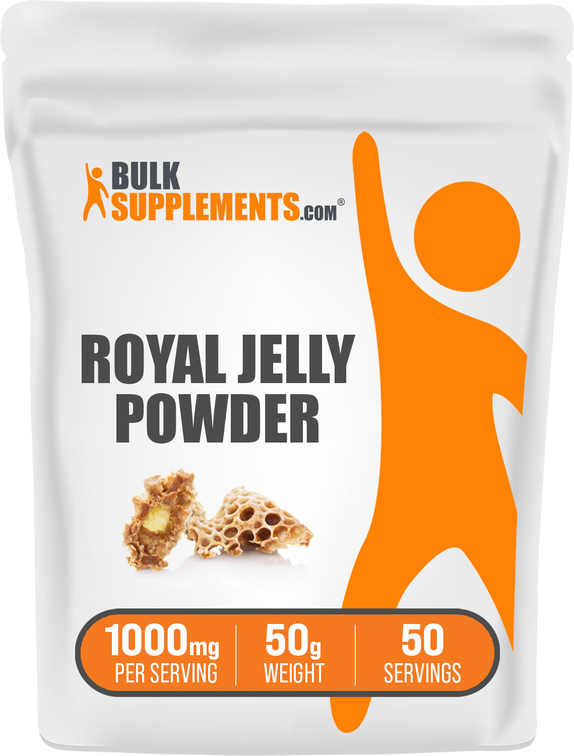 BulkSupplements.com Royal Jelly Powder 50g Bag