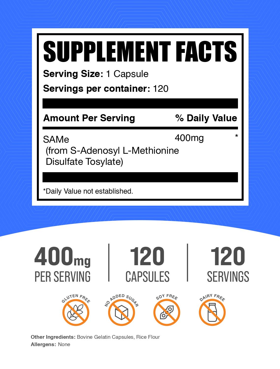 S-Adenosyl L-Methionine SAMe Label