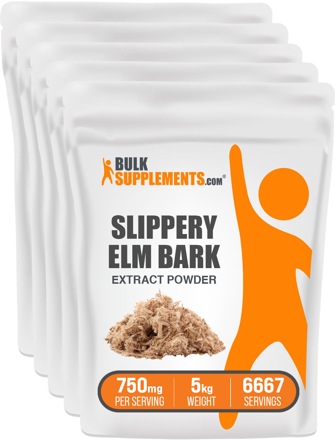 BulkSupplements.com Slippery Elm Bark Extract Powder 5KG Bag