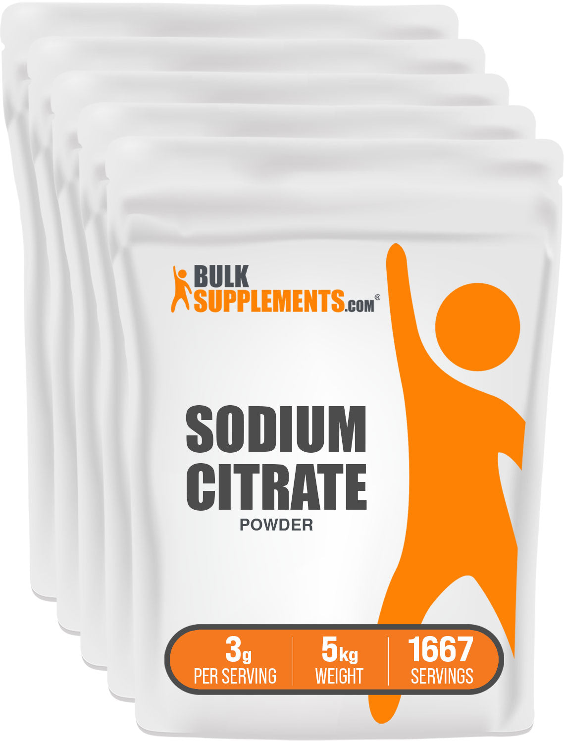 BulkSupplements Sodium Citrate Powder 5kg bag