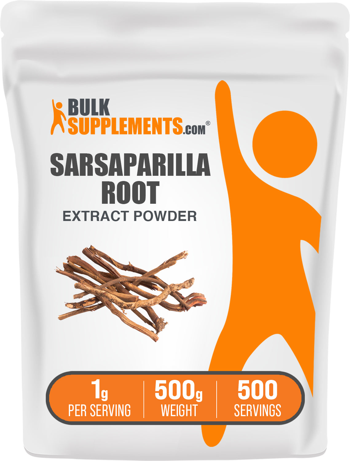 BulkSupplements.com Sarsaparilla Root Extract Powder 500g bag image