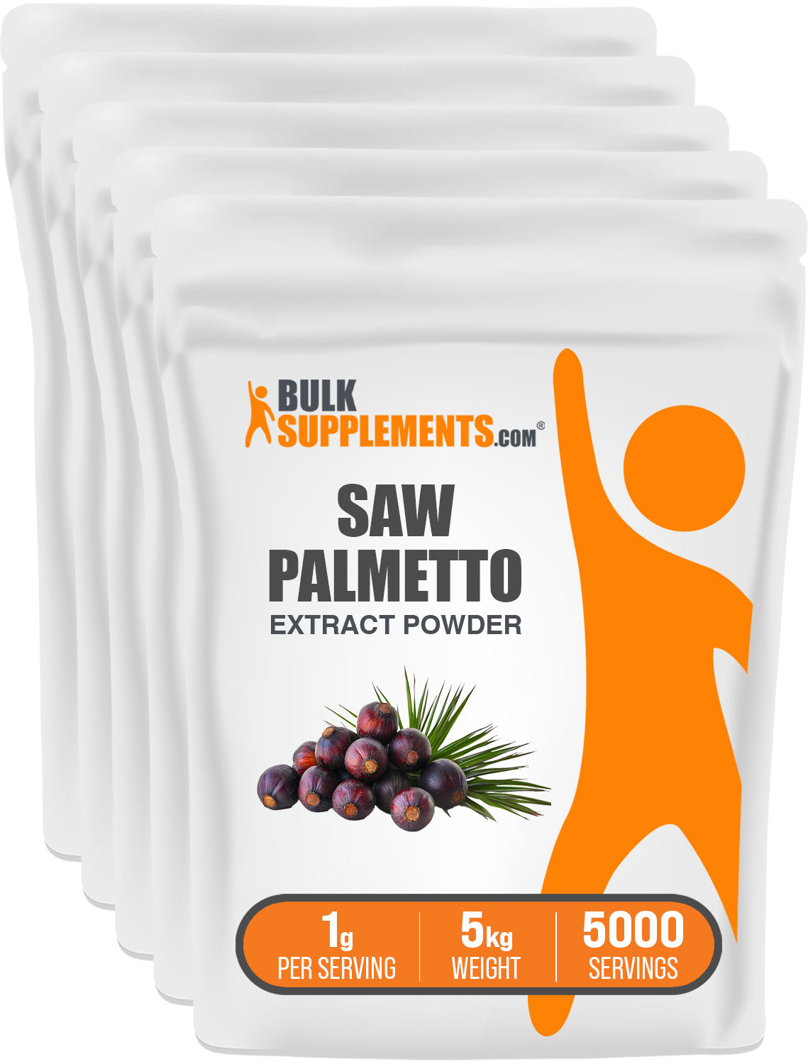BulkSupplements.com Saw Palmetto Extract Powder 5kg bag image