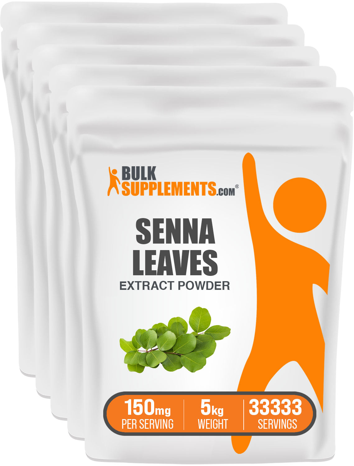 BulkSupplements.com Senna Leaf Extract Powder 5kg bag image