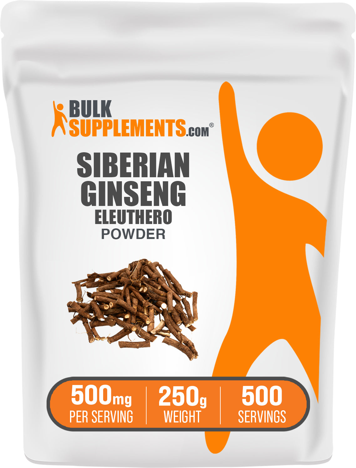 BulkSupplements.com Eleuthero (Siberian Ginseng) Powder 250g bag image