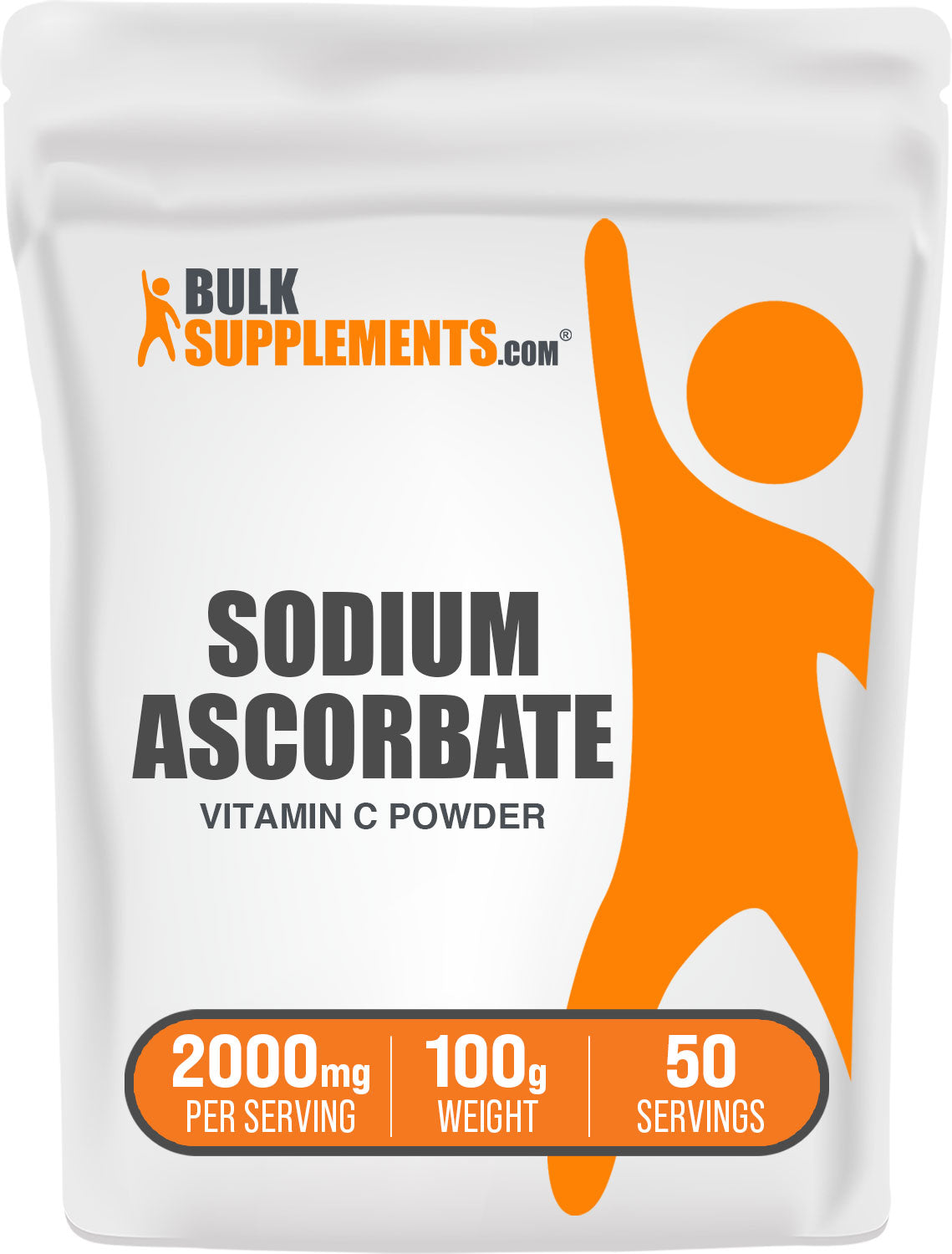 BulkSupplements Sodium Ascorbate Vitamin C Powder 100g bag