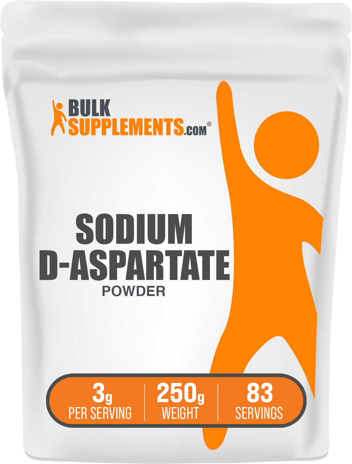 BulkSupplements.com Sodium D-Aspartate 250g Bag
