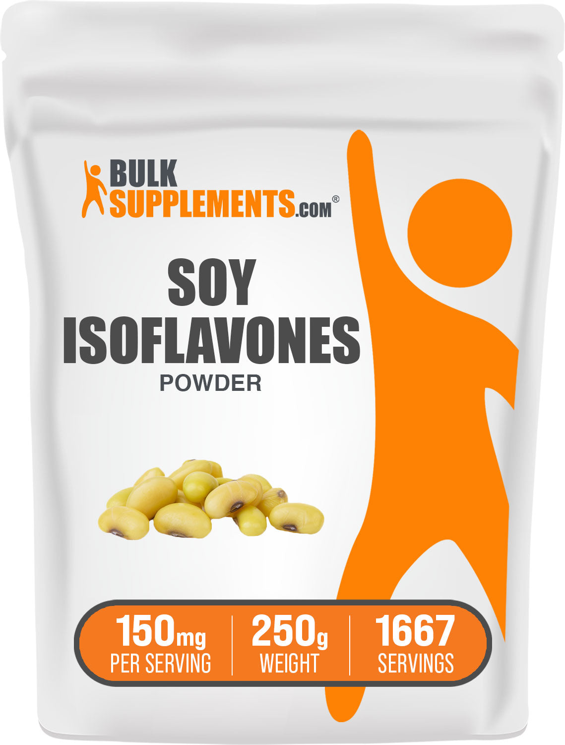 BulkSupplements.com Soy Isoflavones 250g Bag