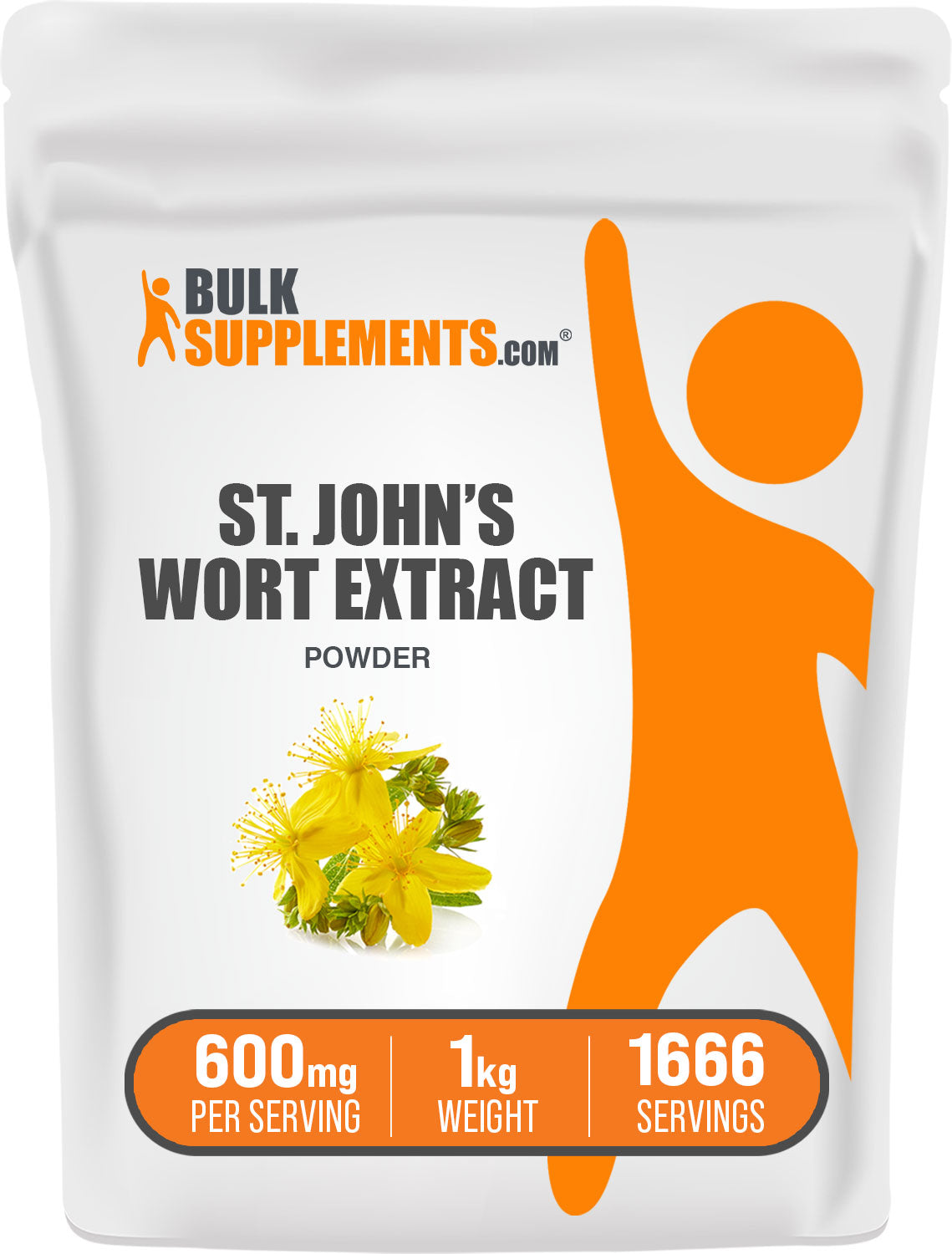 BulkSupplements St. John's Wort Extract Powder 1kg bag