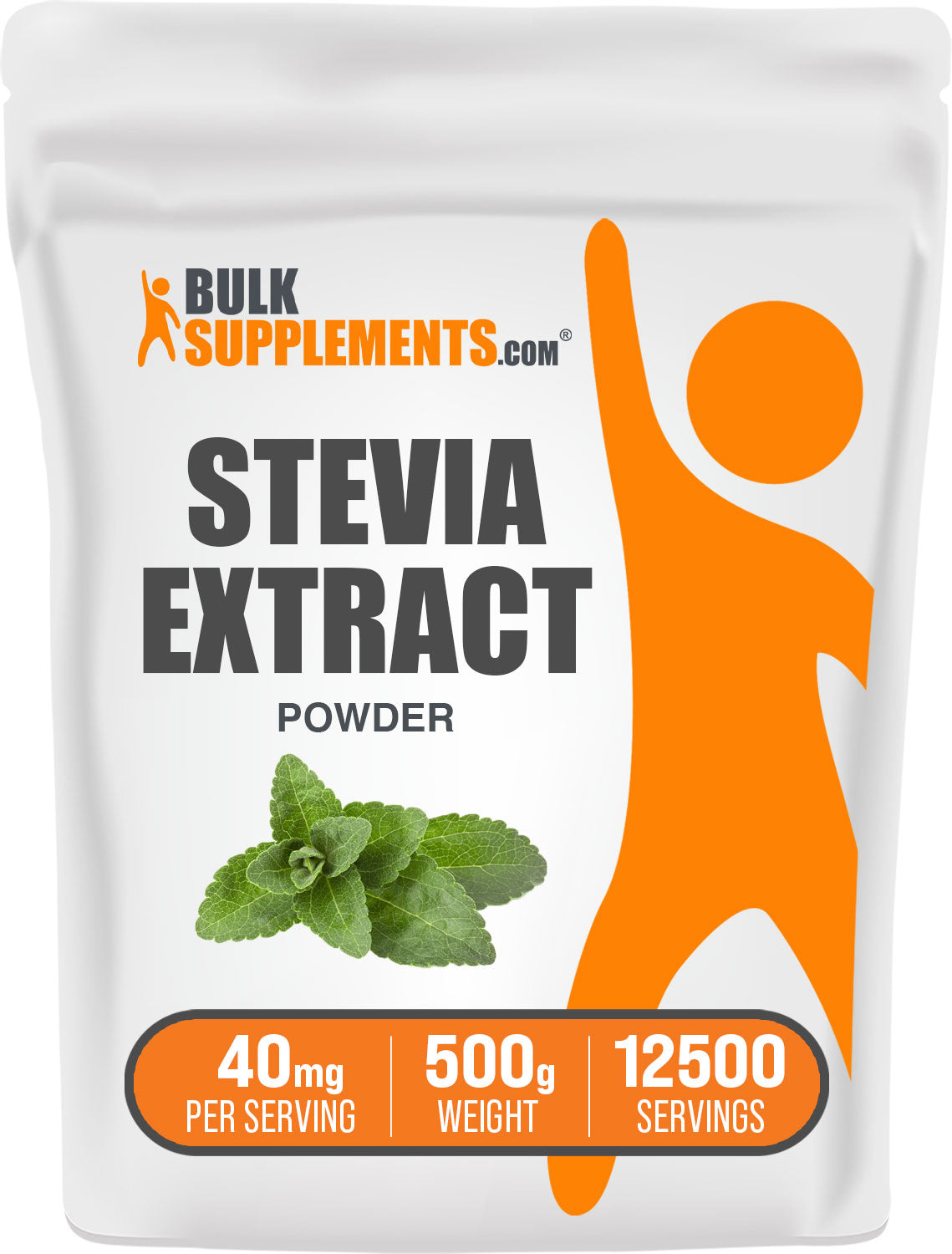 BulkSupplements Stevia Extract Powder 500g Bag
