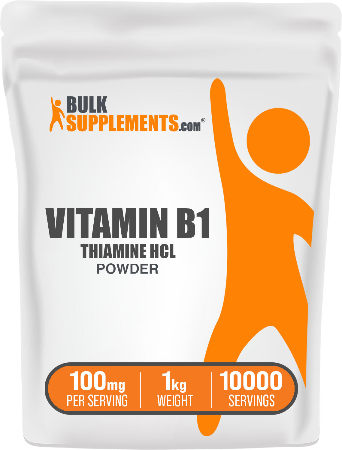 BulkSupplements.com Thiamine HCl (Vitamin B1) Powder 1kg bag image