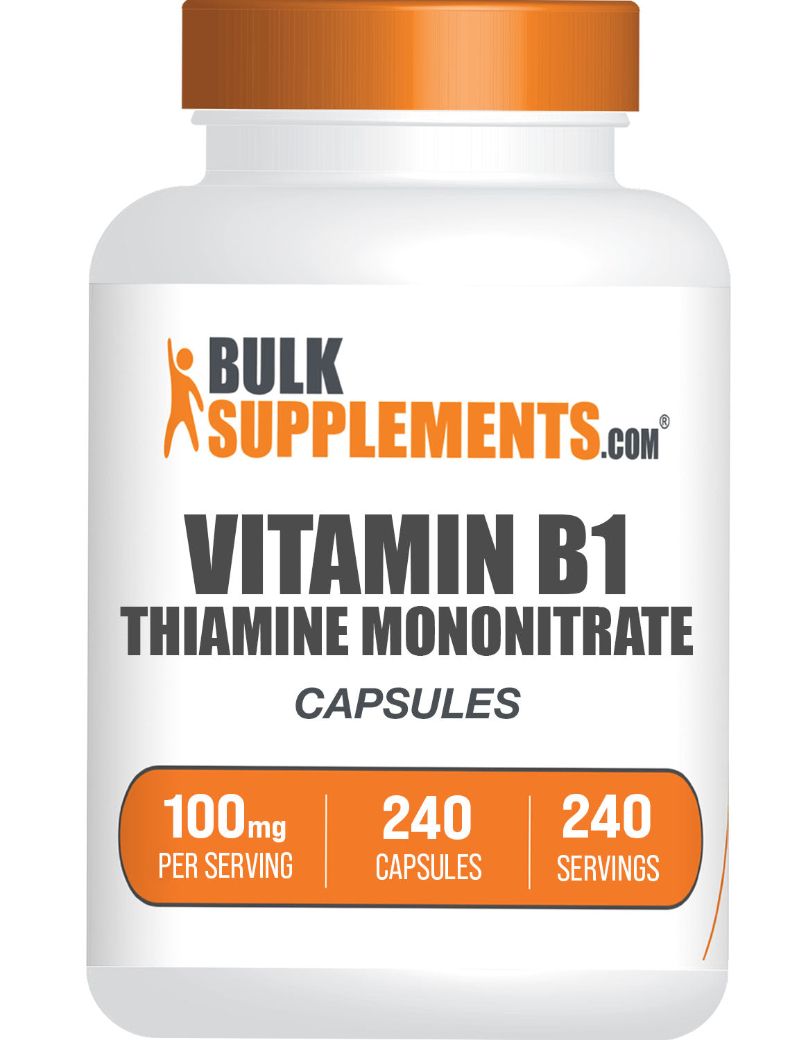 BulkSupplements.com Thiamine Mononitrate Vitamin B1 100mg 240 Count