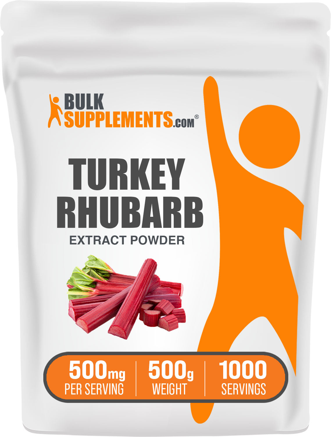 BulkSupplements.com Turkey Rhubarb Extract Powder 500g Bag