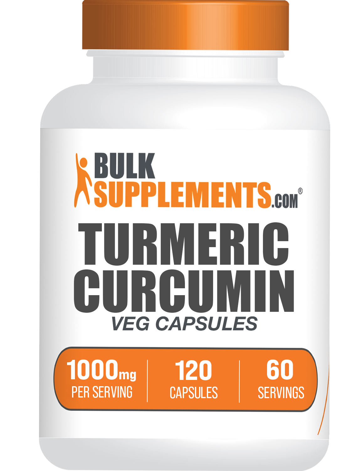 BulkSupplements Turmeric Curcumin Capsules 1000mg 120ct