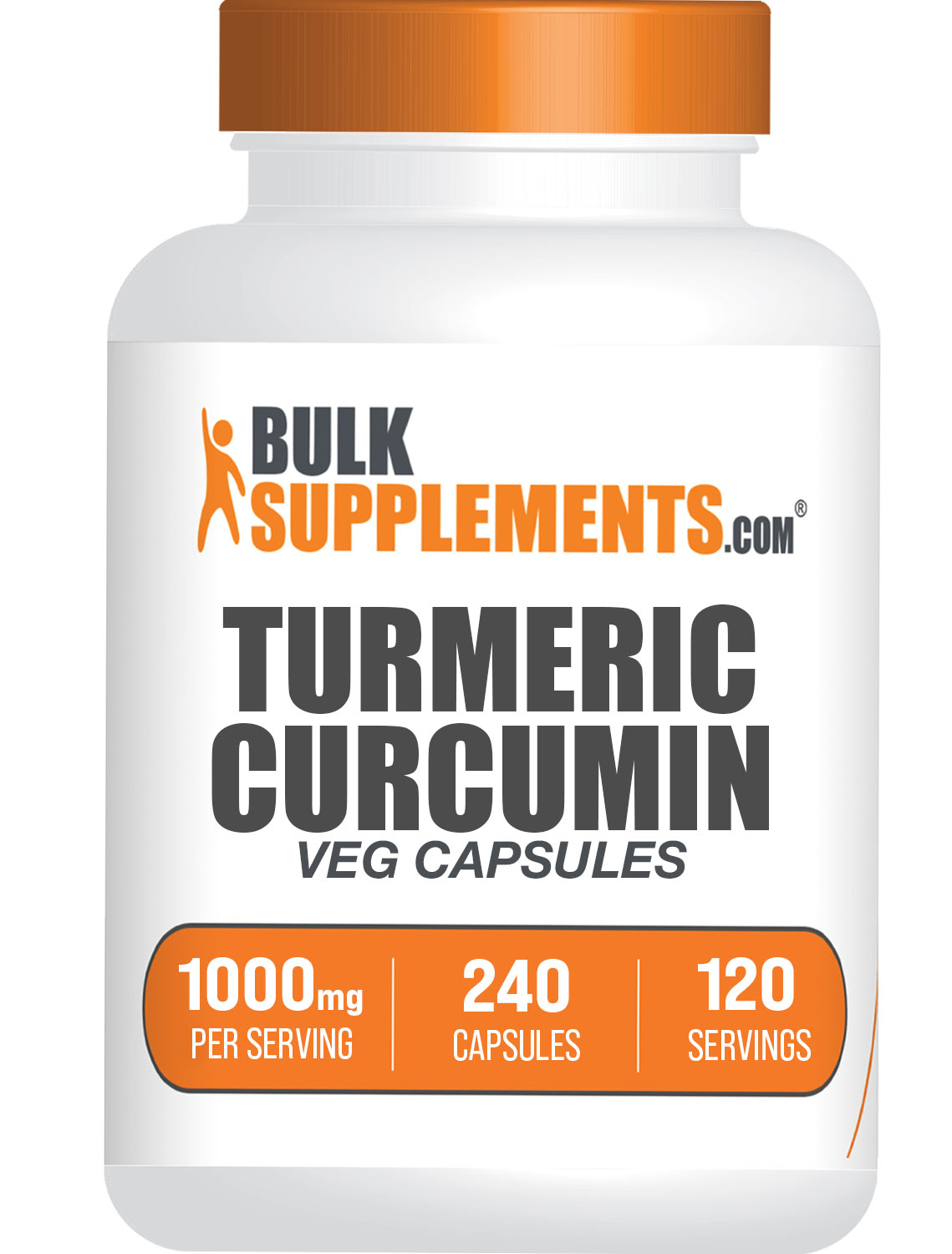 BulkSupplements Turmeric Pills 1000mg 240 count Bottle