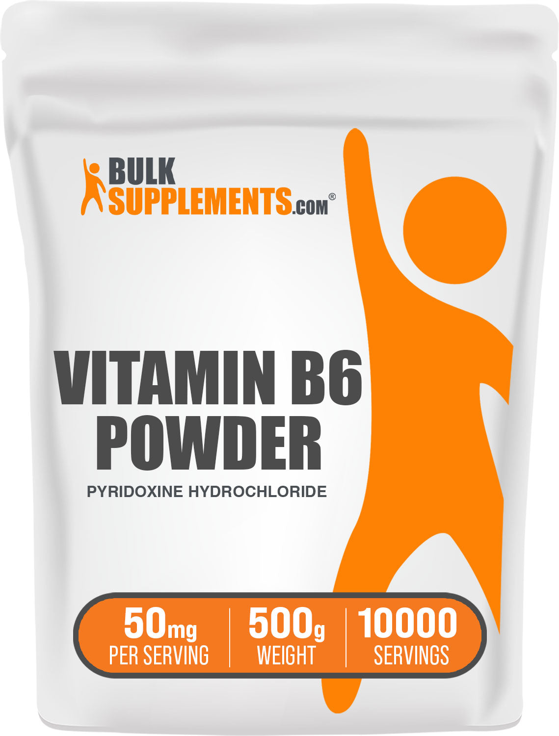 BulkSupplements Vitamin B6 Powder Pyridoxine Hydrochloride 500g bag
