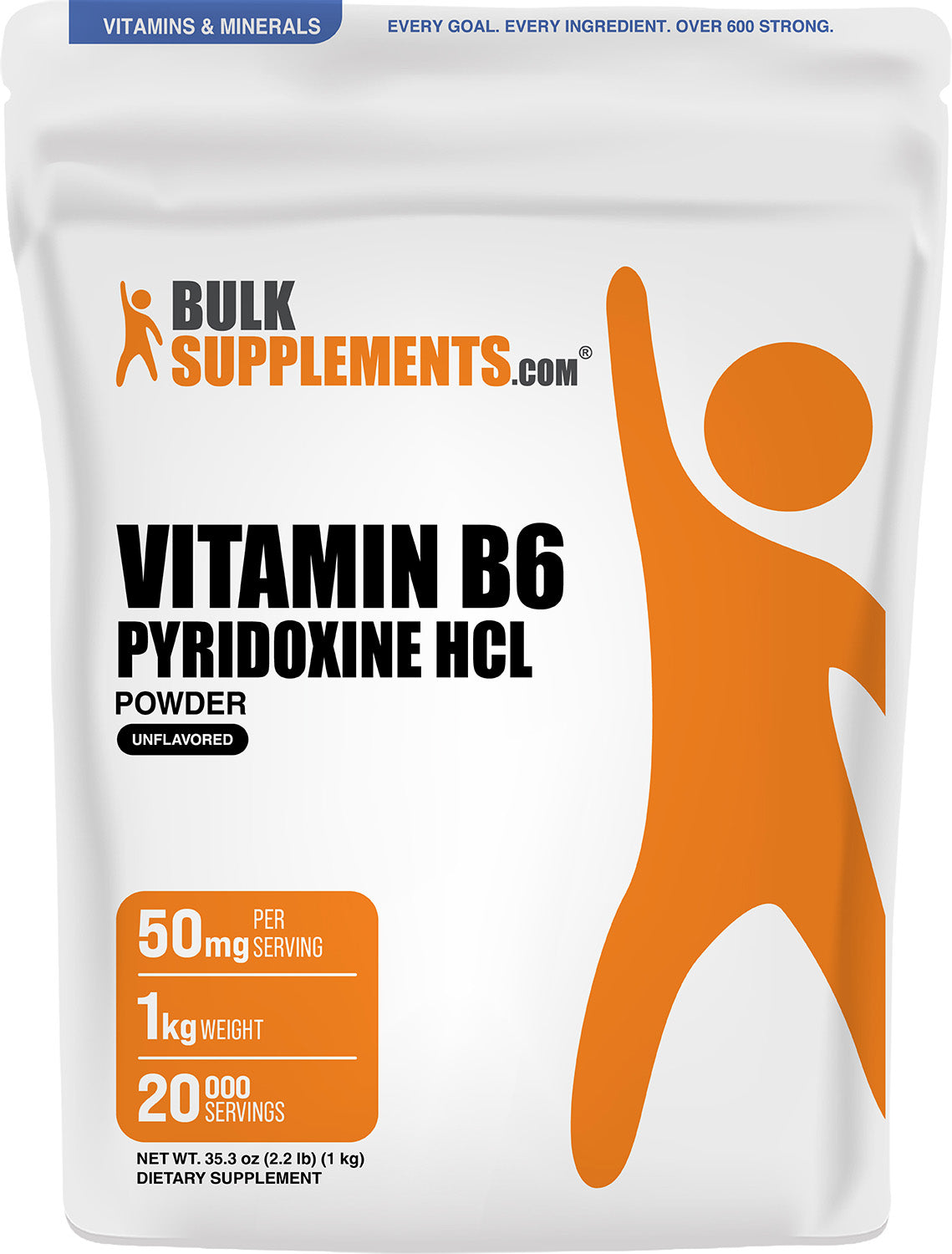 Vitamin B6 Pyridoxine HCl Powder 1kg Main Image