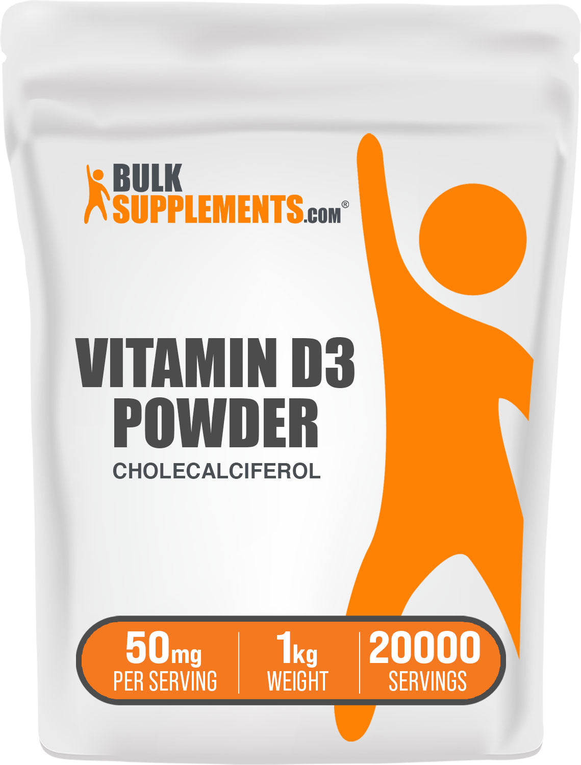 BulkSupplements Vitamin D3 Powder Cholecalciferol 1kg bag