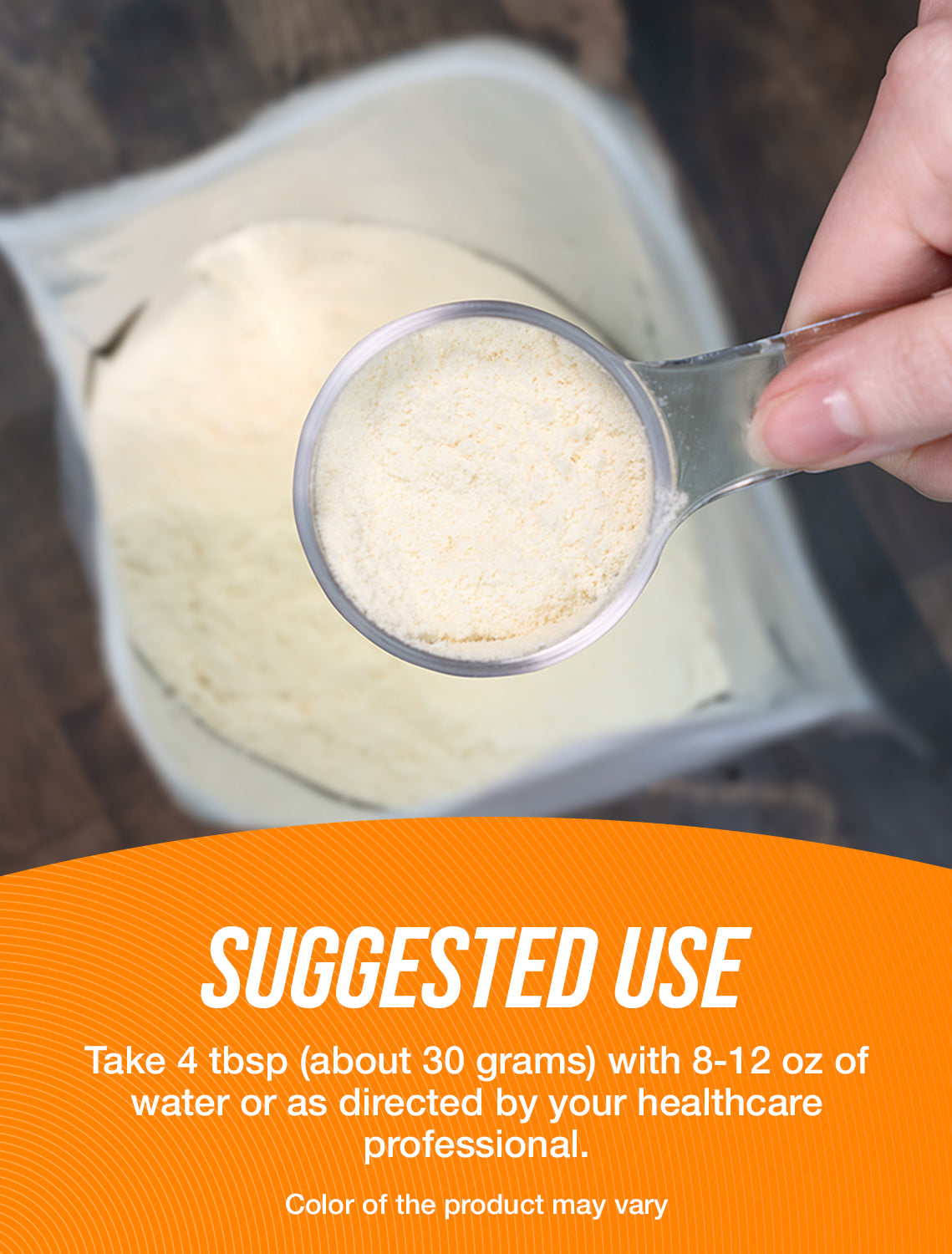 Whey Protein Isolate 90% powder suggested use image