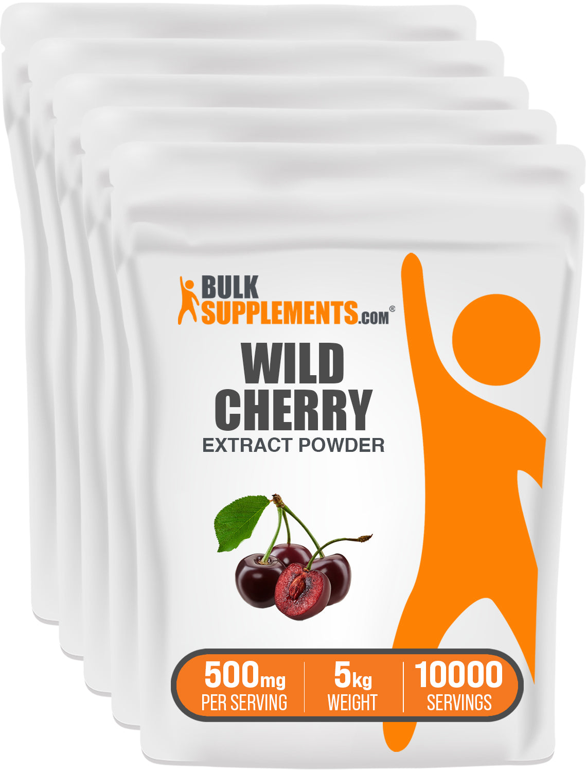 BulkSupplements.com Wild Cherry Extract Powder 5kg bag image
