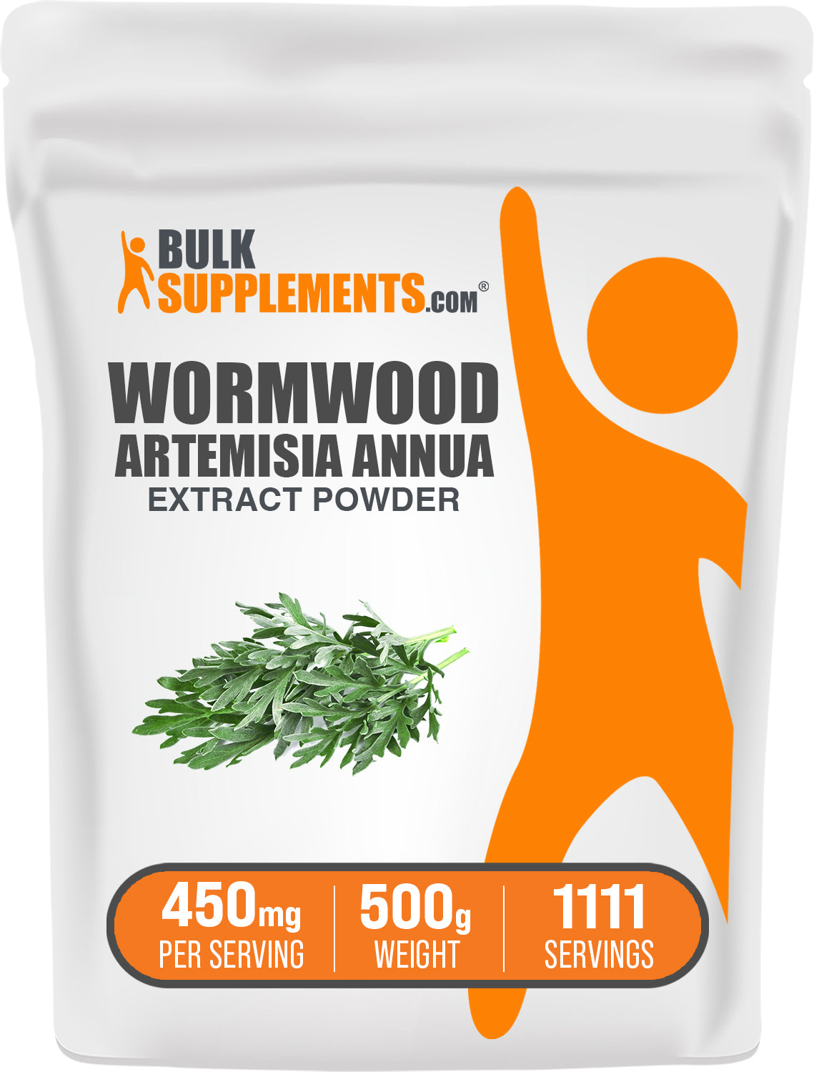 BulkSupplements.com Wormwood Extract Powder 500g bag image