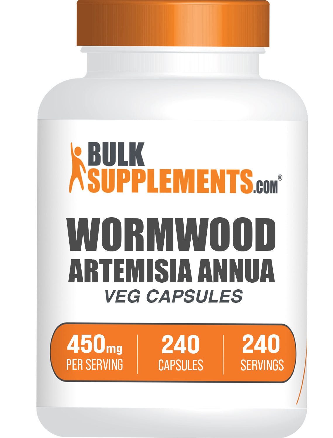 BulkSupplements.com Wormwood Extract 240 Capsules bottle image