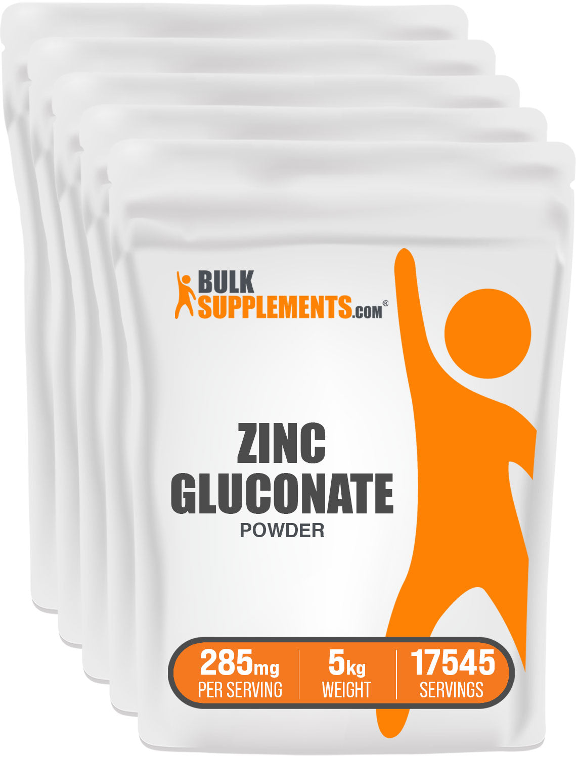 BulkSupplements Zinc Gluconate Powder 5kg bag
