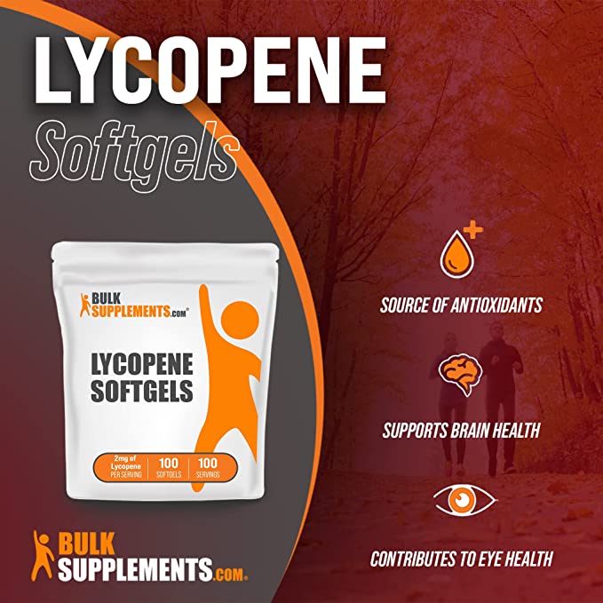 Benefits of Lycopene: source of antioxidants, supports brain health, contributes to eye health