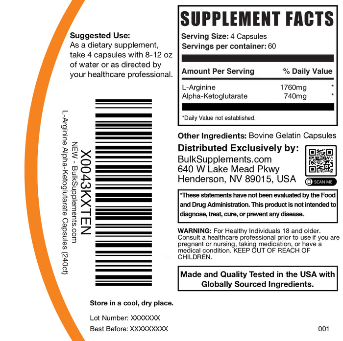 AAKG Capsules - Get Pumped Today
