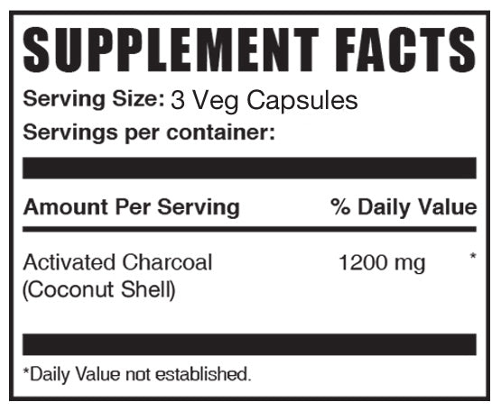 Activated Charcoal Pills Serving Size