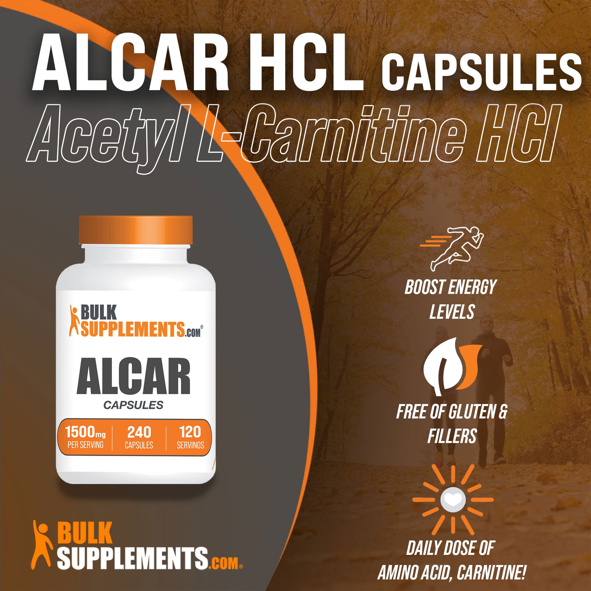 Acetyl L Carnitine Capsules for Brain Health & Athletic Performance